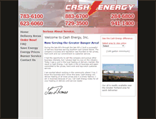 Tablet Screenshot of cashenergy.com